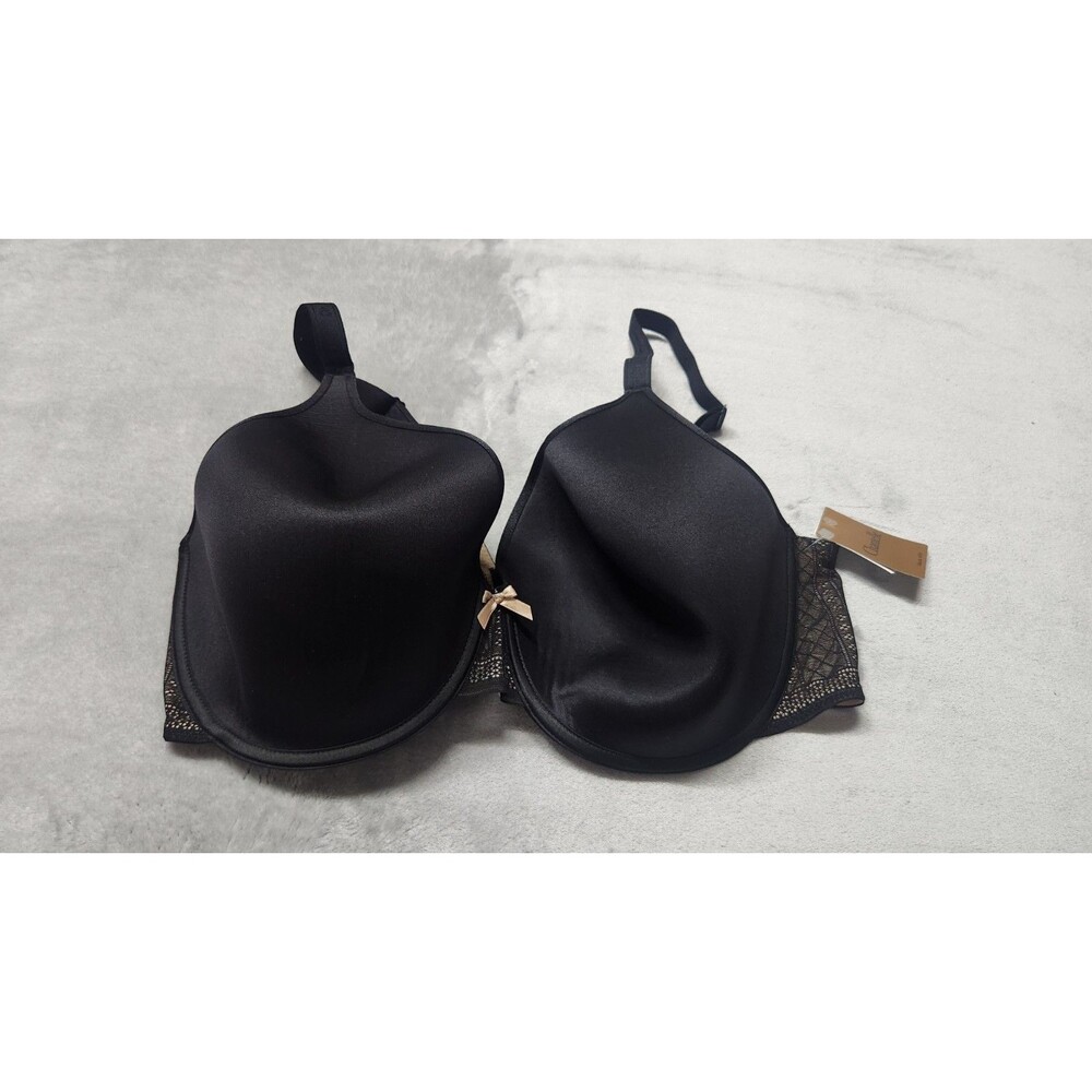 NWT Soma‎ Chantelle 40DDD Black Plunge T-Shirt Bra